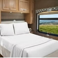thumbnail image 1 of RV Camper Queen 60" X 80" | 400-Thread Count Egyptian Cotton Sheet Set 8 inch Deep Pockets - Made for RV - White Color, 1 of 7
