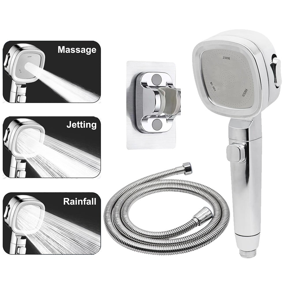 RV Camper Shower Head Hose 3 Spray Modes High Pressure Water Saving Shower Head
