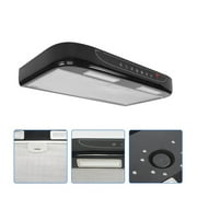 RV Caravan Accessories Vehicle Mounted Range Hood Black With LED Light Stainless Steel Mesh For Motorhom Camper ,Easy to Install