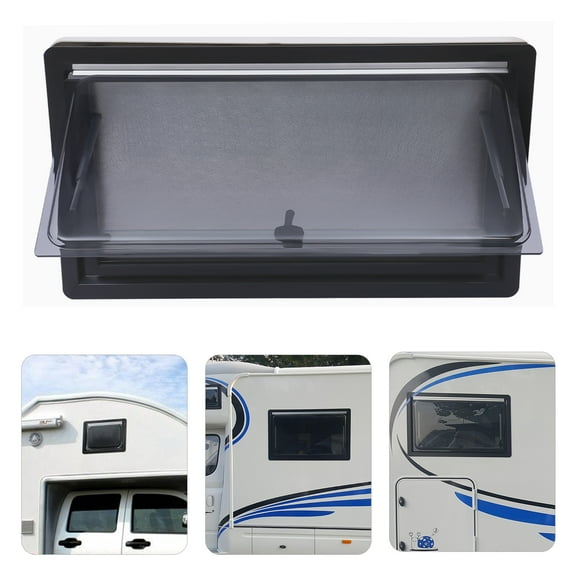RV Caravan Hinged Push Out Window Double Glazed Ventilation Hatch 900mmx500mm