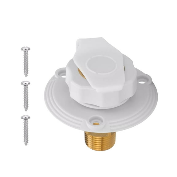 RV City Water Fill Inlet Connection Flange Brass Check Valve For Trailer Marine TAPDRA Spare Part