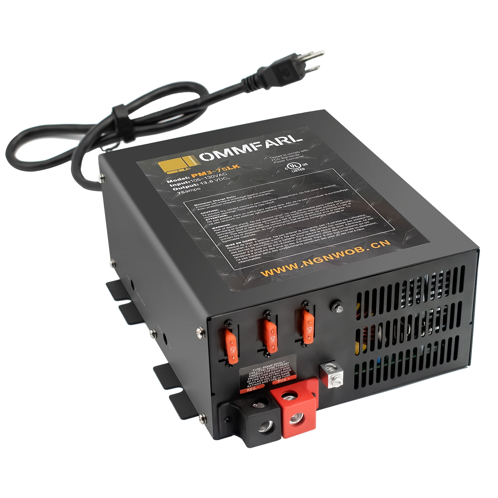 AP Products Parallax 8355 Power Supply – 55 Amp Converter/Charger For RVs, 30 Amp Shore Service