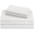 thumbnail image 1 of RV Cotton Sheets, 4 PC RV Camper/Bunk/Truck Sleeper Cot Sheets, 8 To 10 Inch Deep Pocket, Fully Elasticized & 100% Egyptian Cotton Sheets - White Stripe, Narrow Twin Size, 400 Thread Count.., 1 of 6