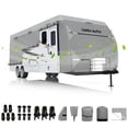 thumbnail image 1 of RV Cover for 27-30FT Travel Trailer, 7-Layers Top Camper Cover with Tongue Jack Cover/Windproof Straps/Gutter Covers and Other Accessories Kit, 1 of 6
