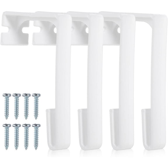 RV Curtains Holder Clips Side Curtain Hold Down Curtain Retainer Track Clips with Screws Accessories Hardware for Inside Windows