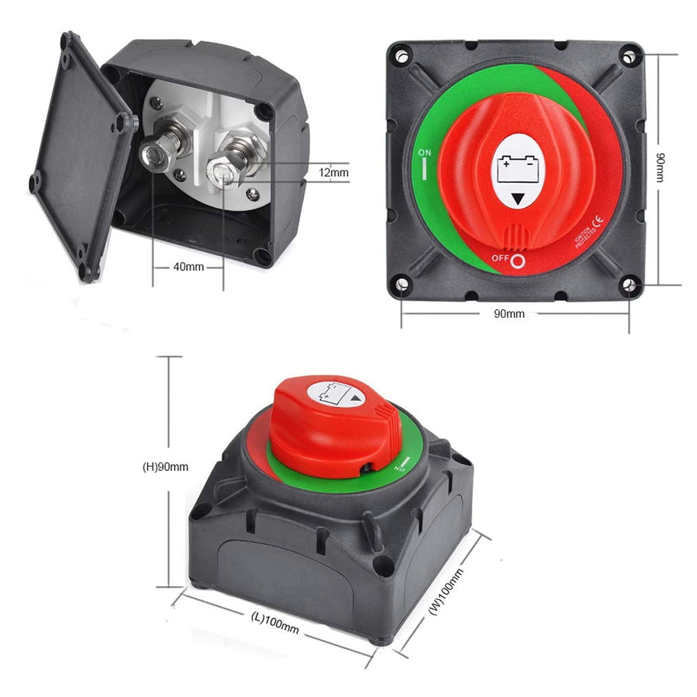 RV Cut Off Switch 1 Set Battery Disconnect Switch OnOff Switch 600A