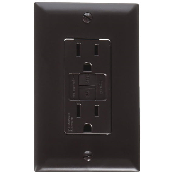 RV Designer AC GFCI RV Outlet with Cover Plate
