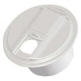thumbnail image 1 of RV Designer B103 - 5.0"D Colonial White Round Electric Cable Hatch, 1 of 2