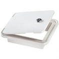 thumbnail image 1 of RV Designer B150 White Rectangular Locking RV Cable Hatch - 7.6" x 6.5" x 2", 1 of 2