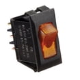 thumbnail image 1 of RV Designer Collection S249 Black with Amber 10 Amp Rocker Switch, 1 of 1