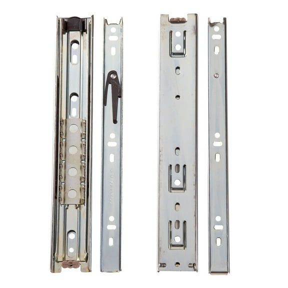 RV Designer D422 Full Extension 45MM Ball RV Drawer 22" Bearing Slide - 1 Pair