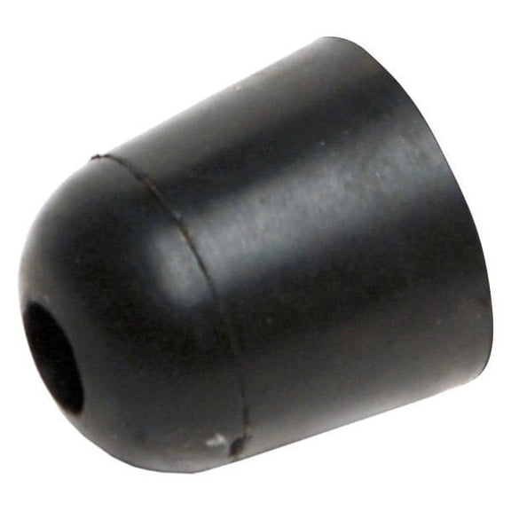 RV Designer E228 - 1.0"L Rubber Black Rounded Wall Door Bumper