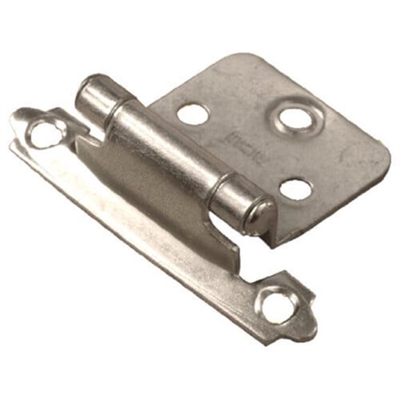 RV Designer H238 Nickel Plated Self-Closing Hinge - 2 Pack