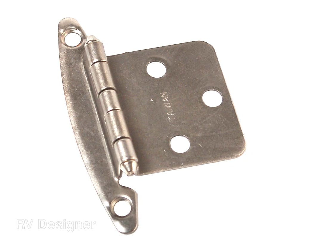 Nickel Free-Swinging Cabinet Hinge for RV Doors