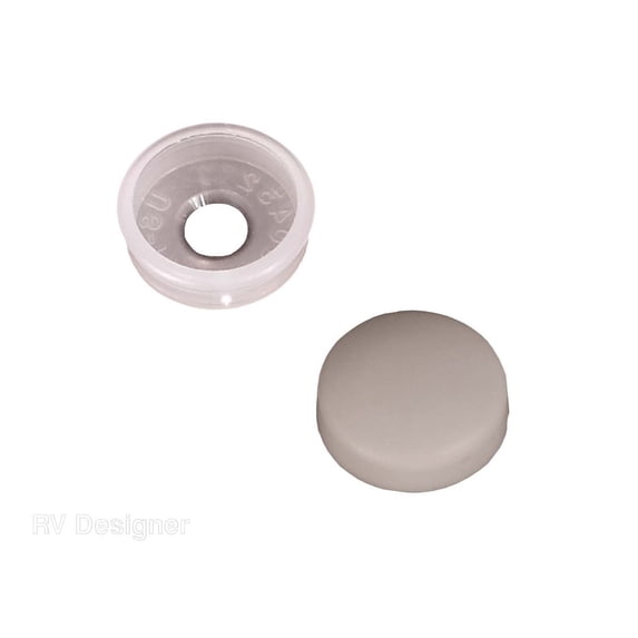 RV Designer H601 Screw Covers - White, Pack of 14