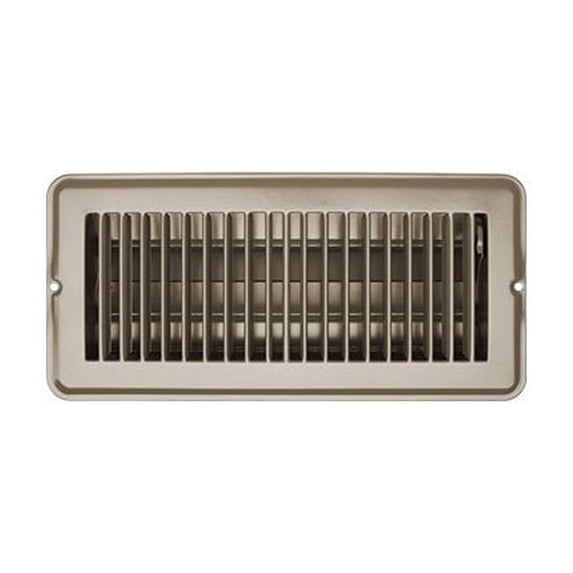 RV Designer H874 Metal Dampered Vent Register - 4" x 10", Tan