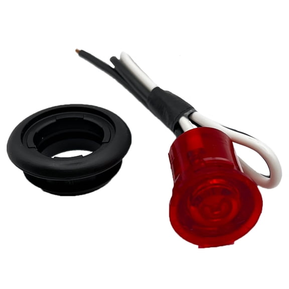RV Designer L923 Round LED Marker Light - Red