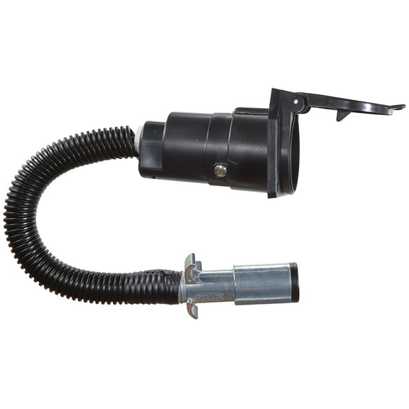 RV Designer P725 Black Pollack 6 Way Round to 7 Way Socket Adapter