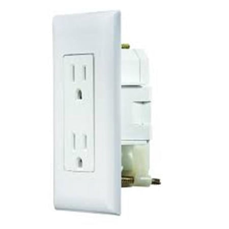 RV Designer RVDS811 Inself Containedin White Dual Outlet with Cover-Plate