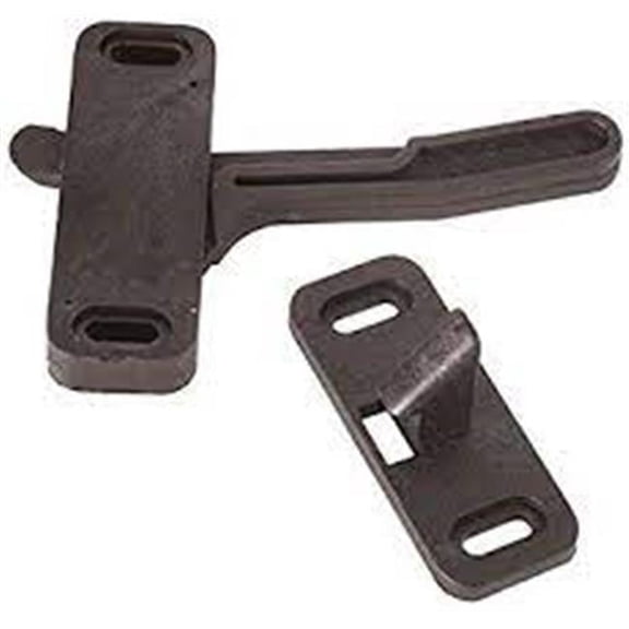 RV Designer Right Hand Screen Door Latch, Black - Phillips
