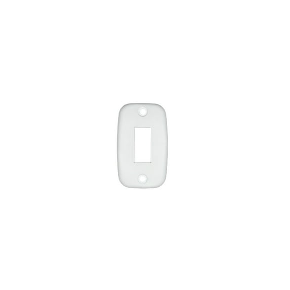 RV Designer S381 DC Rocker Switch 10 Amp Mounting Plates - White, Single