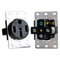 thumbnail image 1 of RV Designer S981 AC Flush Mount Receptacle in Plate - 50 Amp, 4-Wire, 1 of 3