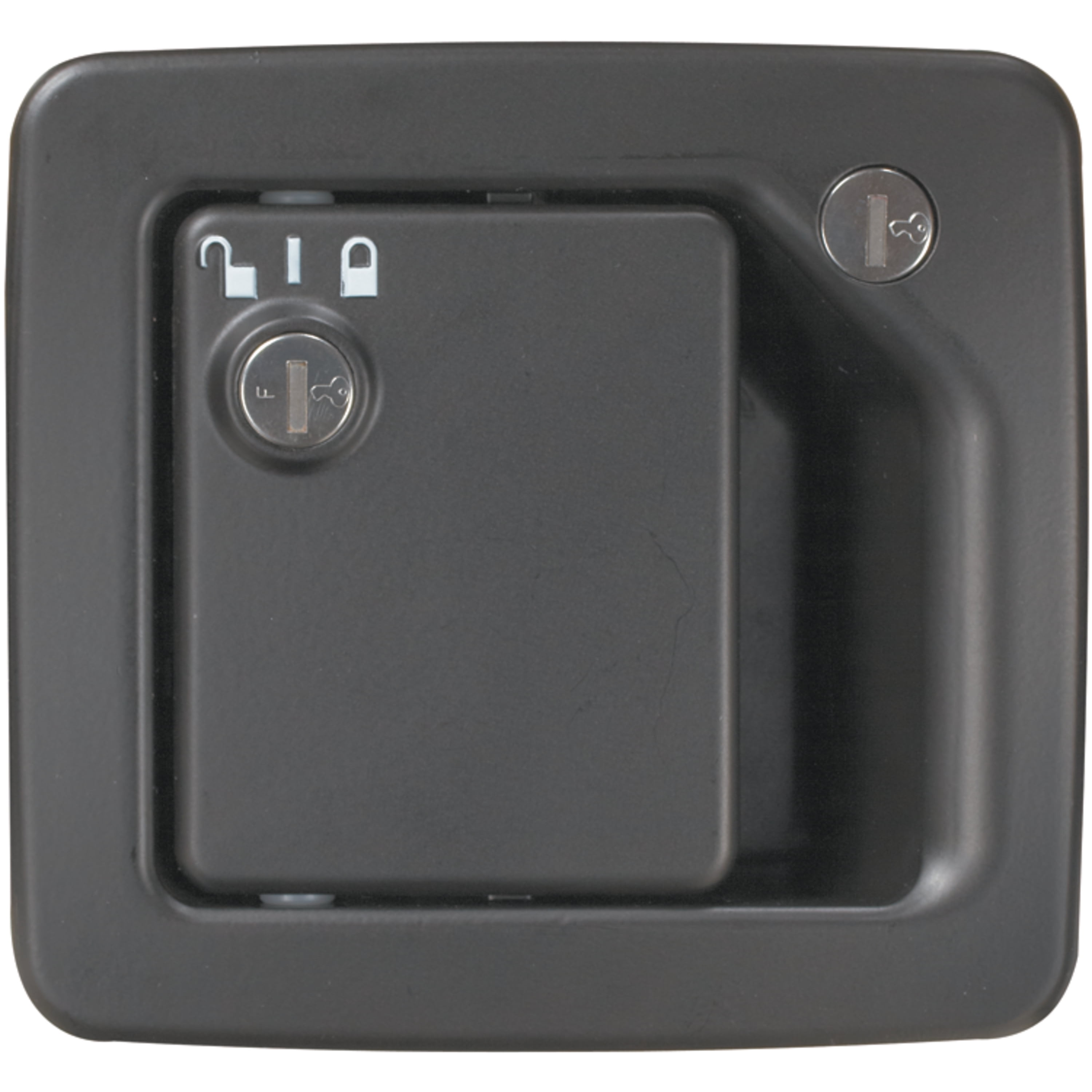 RV Designer T507 Black Motorhome Entry Door Handle with Deadbolt and