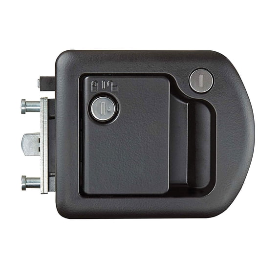 RV Designer T507 Black MH RV Entrance Door Handle Hardware with Deadbolt