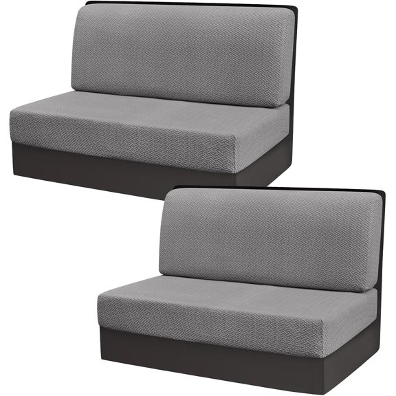 RV Dinette Cushion Covers, Stretch Camper Dinette Cushion Covers, Sectional Replacement RV Seat Covers for Travel Trailer Couch