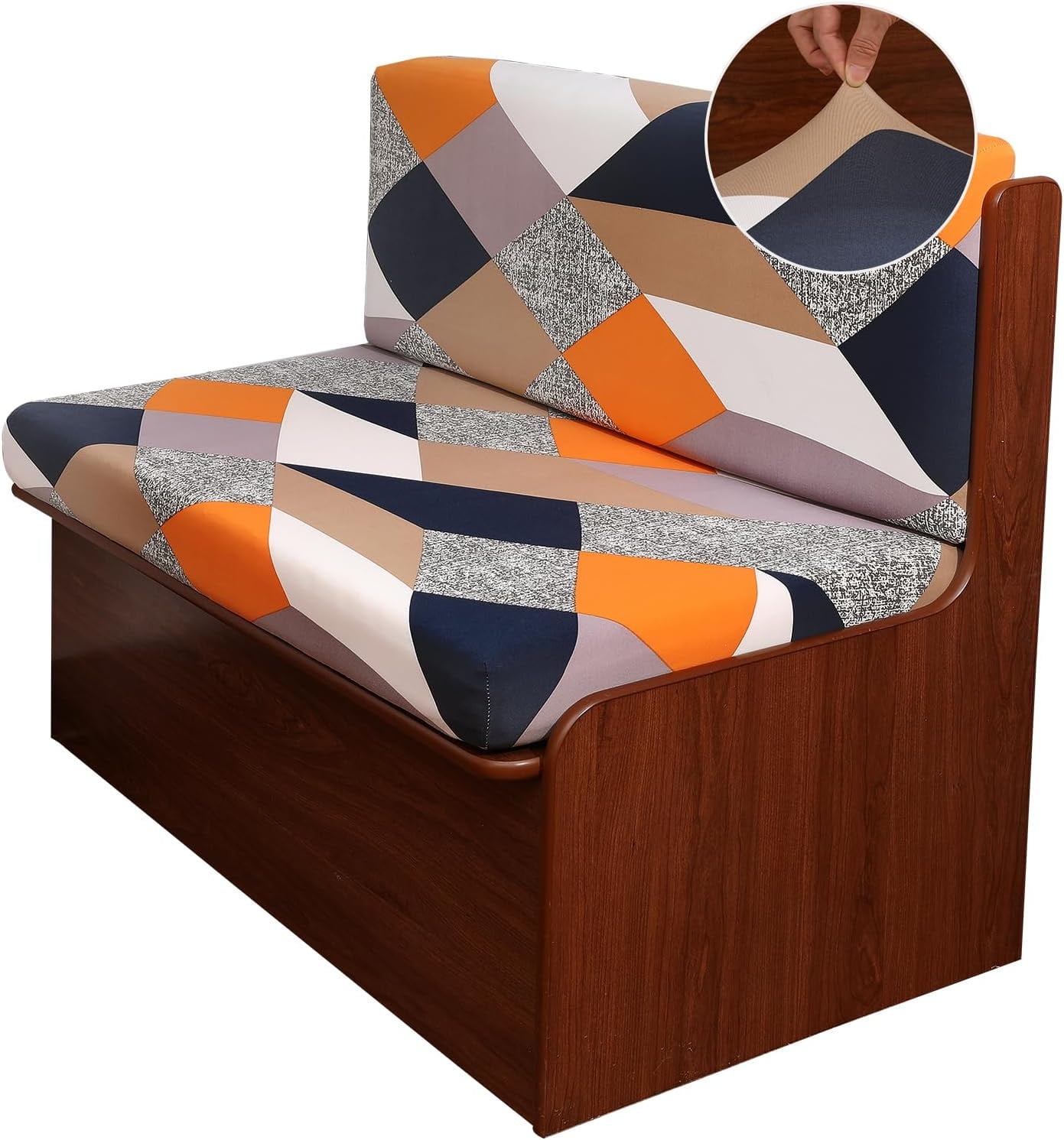 RV Cushion Covers, Stretch Printed Couch Covers with Jacquard