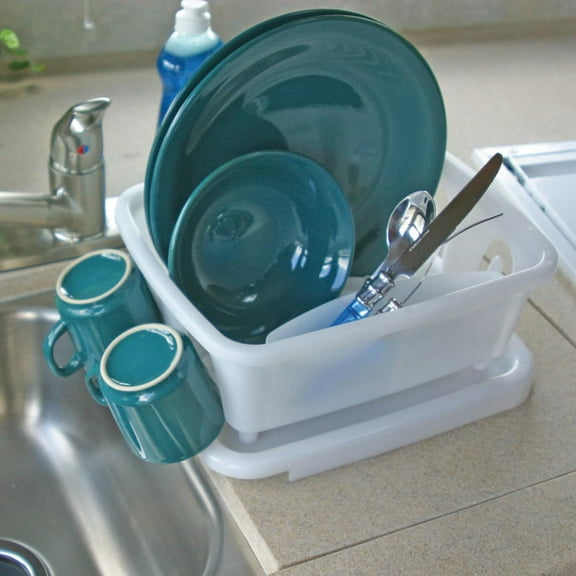 RV Dish Drainer & Tray with Sloped Drain Design, Construction for Small Spaces