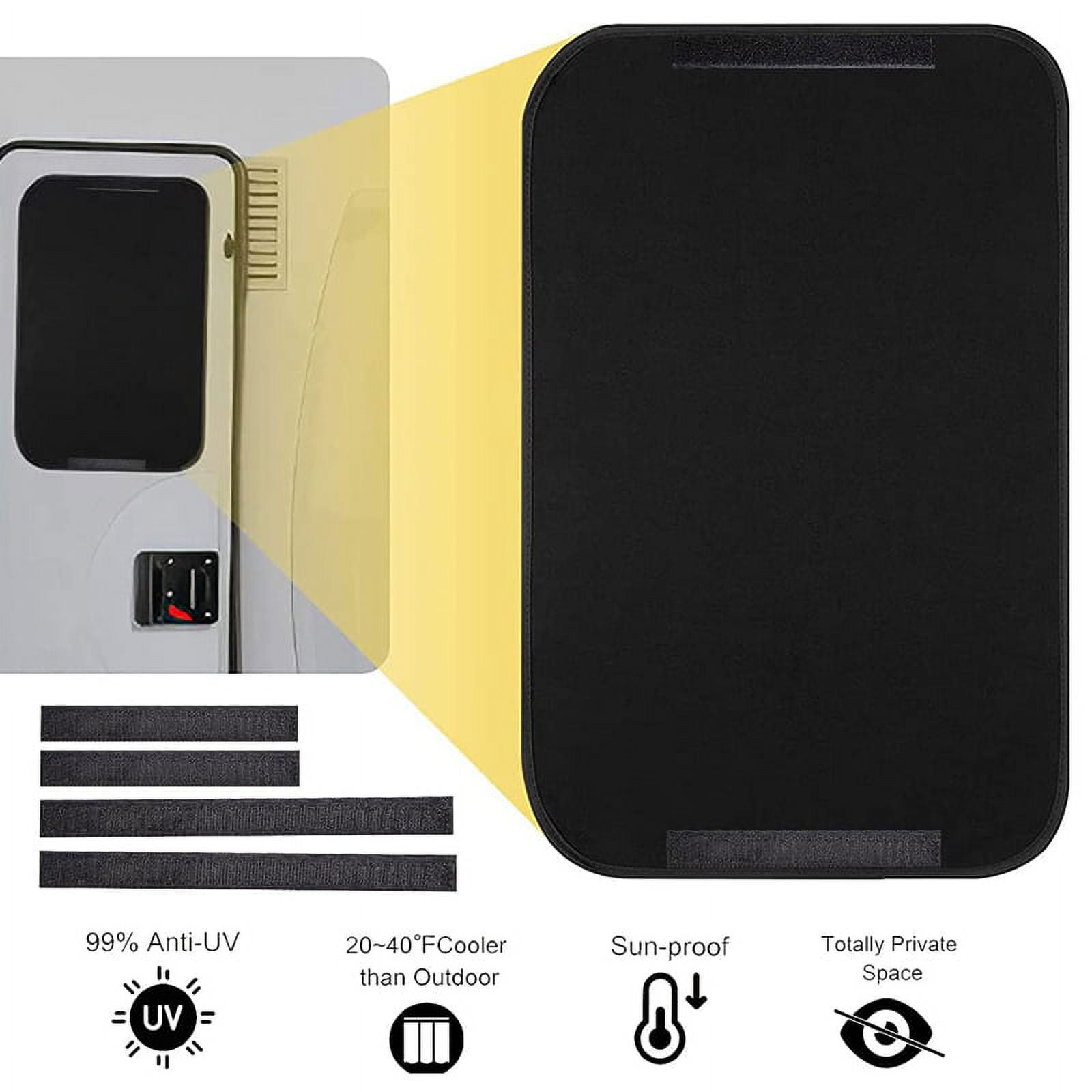 RV Door Window Shade Cover 16 x 25Inch Window Sunshield Cover for