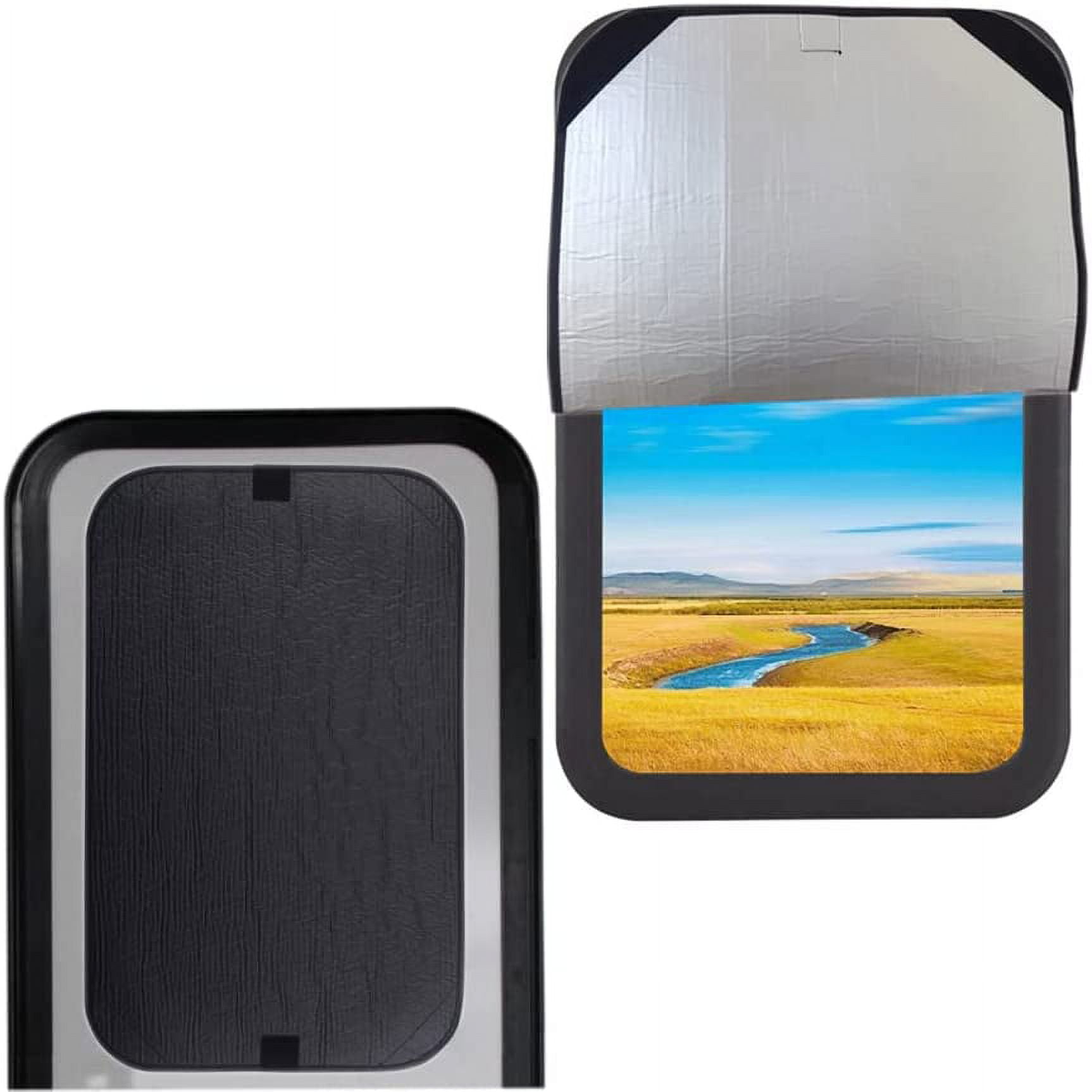 LITHESOMER RV Door Window Shade Cover, Travel Trailer Motorhome Sun Shade  Accessories, RV Door Window UV Protection Cover(16x 25)