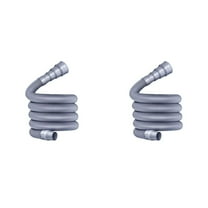 RV Drain Hose Kit 6.56ft - 2PCS Flexible Collapsible Sewer Pipe for Motorhomes & Trailers - Leak-Proof Waste Water Hose with Universal Adapter - Caravan Accessories with Space-Saving Design