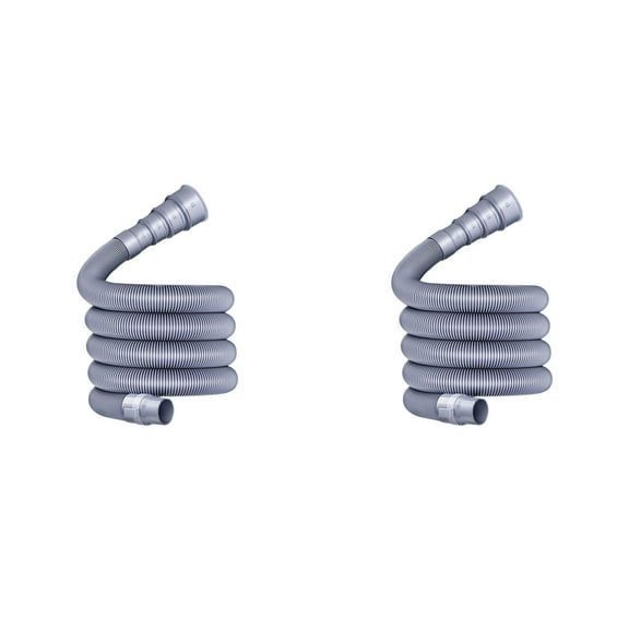 RV Drain Hose Kit 6.56ft - 2PCS Flexible Collapsible Sewer Pipe for Motorhomes & Trailers - Leak-Proof Waste Water Hose with Universal Adapter - Caravan Accessories with Space-Saving Design