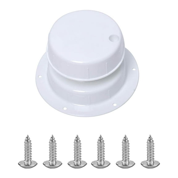 RV Duct Vent Cover RV Roof Vent Cover Accessory Professional RV Plumbing Vent Cap Easy Installation for Motorhome Camper white