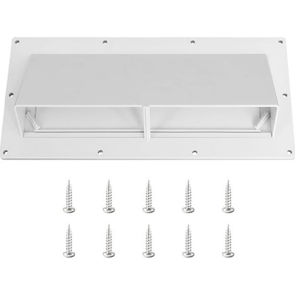 RV Exhaust Vent Cover– Fits Camper, Trailer, Motorhome Range Hood & Exhaust Vent – Includes 10Pcs Screws (White)