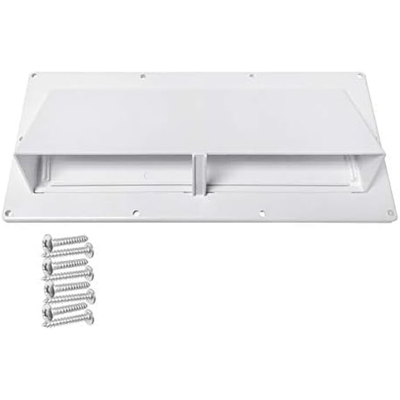 RV Exhaust Vent Cover (White) - Perfect RV Stove Vent Cover Replacement for Trailers, Campers, Motorhomes - Easy to Install with Hardware Included
