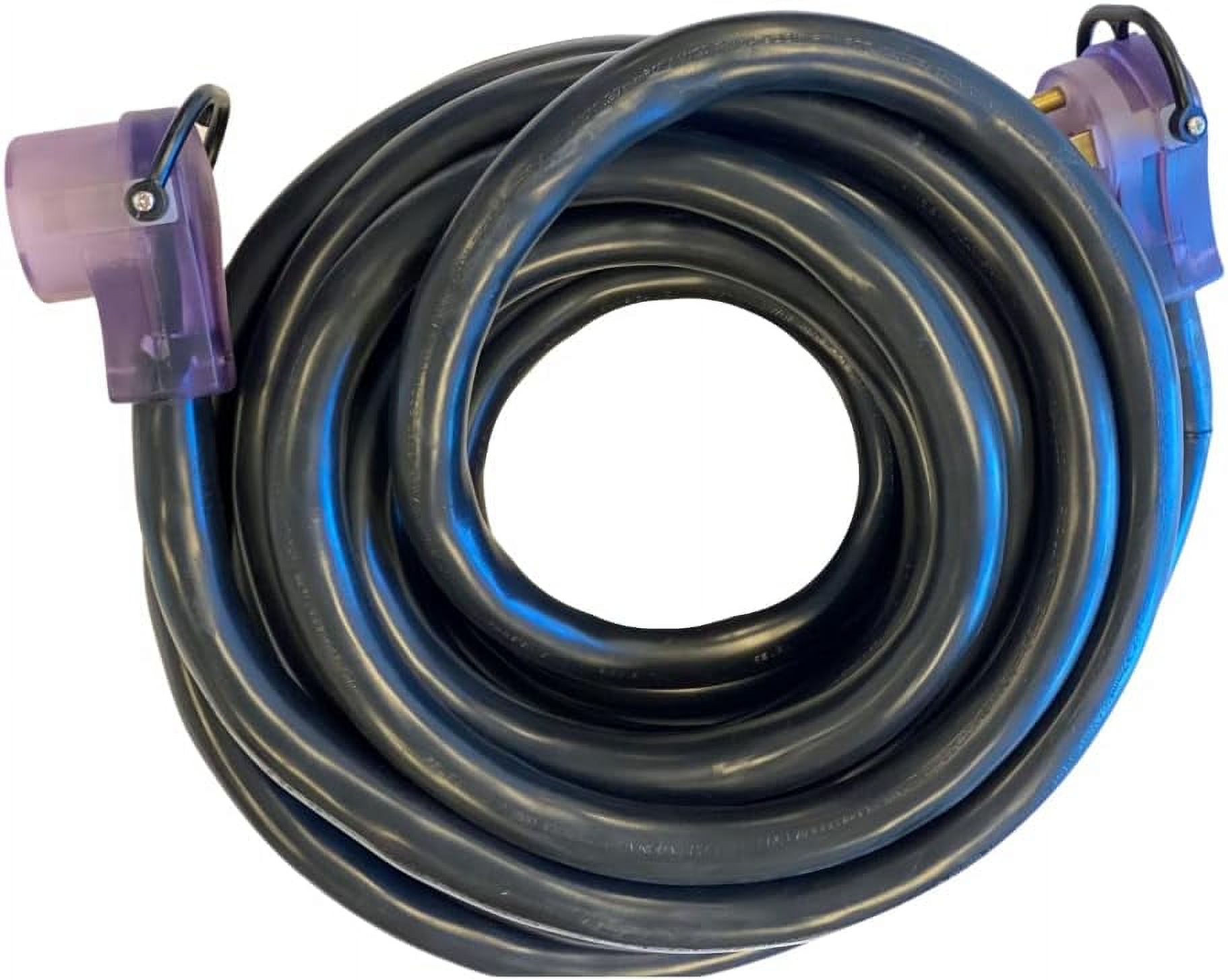 RV Extension Cord with Pull Handles and Lighted Ends, 50 Amp 30 ft