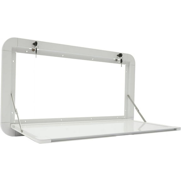 RV Folding Wall Table Wall Mounted Flip Floating Table Lockable Aluminum RV Hanging Dining Tables for Caravans Vans Truck Campers
