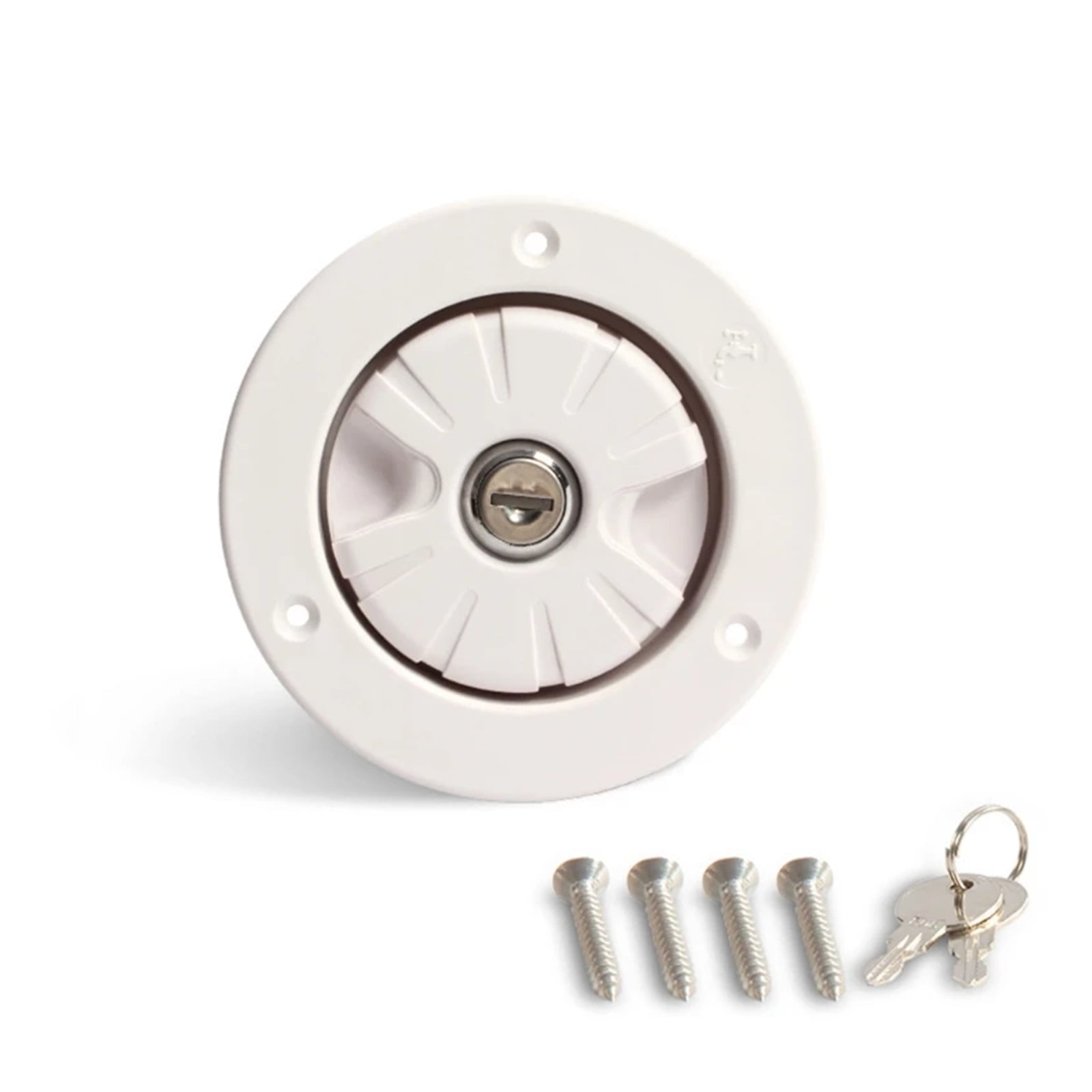 RV Fresh Water Fill Hatch Cover with Keys Inlet Part Filter Lockable For Boat Camper Trailer