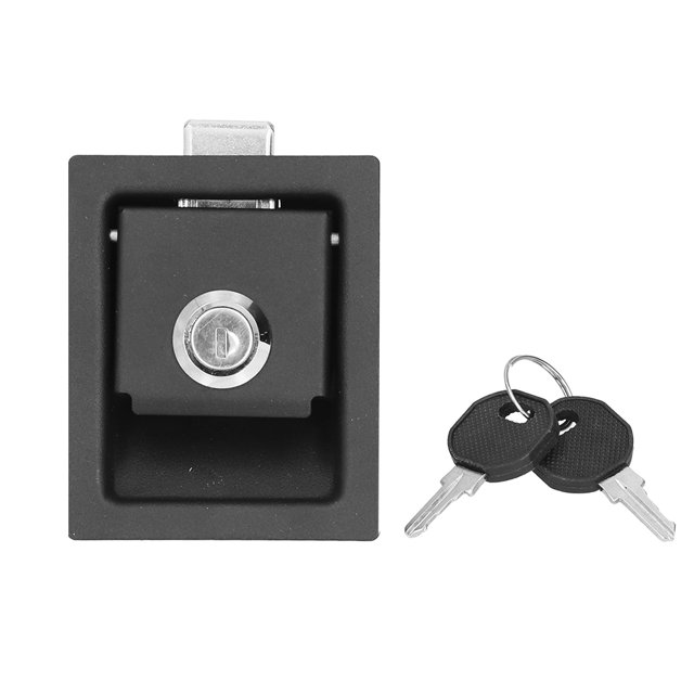 RV Generator Door Lock Square Zinc Alloy with 2 Keys Repair Replacement for Yacht Home