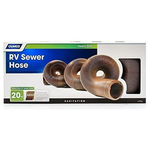 Camco RV Heavy Duty Sewer Hose - Universal Fit - 20'