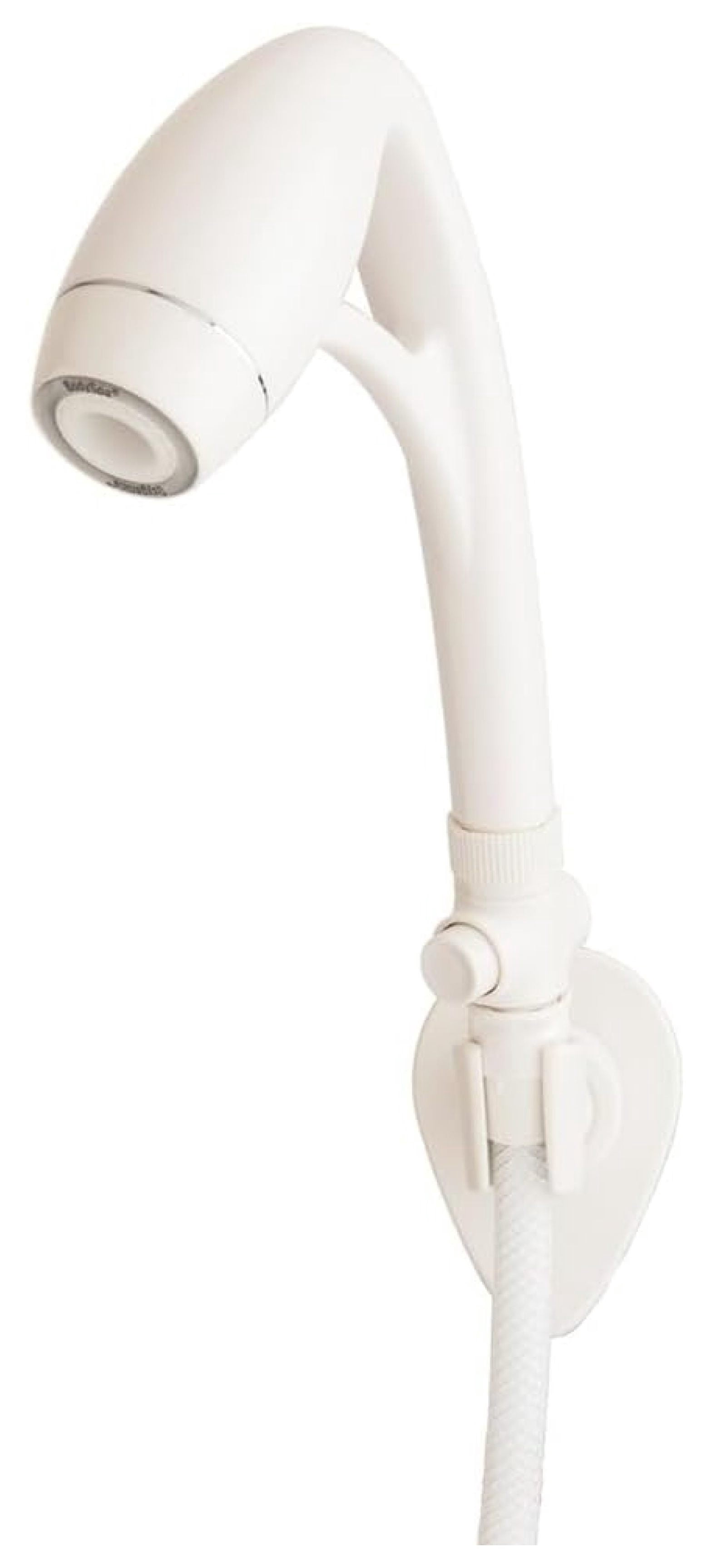 RV Handheld Shower Head - White, 60 Inch Hose - Portable Shower Kit for Camping, Marine, Boat - Adjustable Spray Settings, Non-Clogging