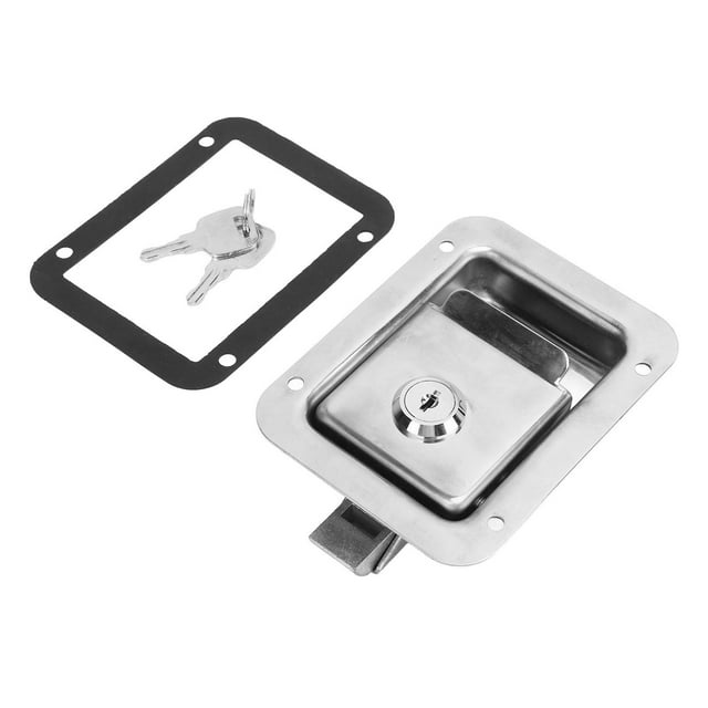 RV Handle Latch Paddle 120x92mm 304 Stainless Steel Entry Door Lock