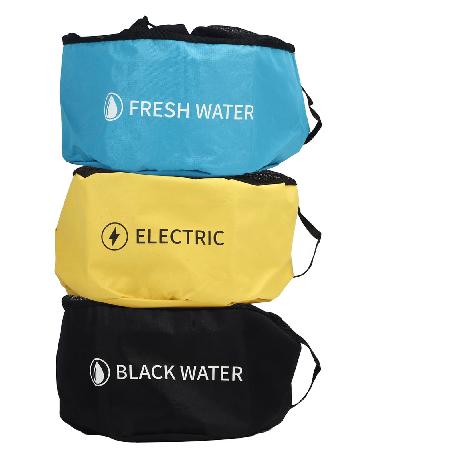 RV Hose Storage Bags Multifunctional RV Accessories Bag for Sewer Hoses Fresh Black Water Hoses Electrical Cords 3 Layer camper must haves rv accessories for inside