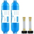 RV Inline Water Filter with Flexible Hose Protector(KDF), Dedicated for