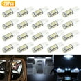 EEEkit 20pcs RV Interior LED Bulbs, T10 921 194, 42SMD, 12V, Xenon