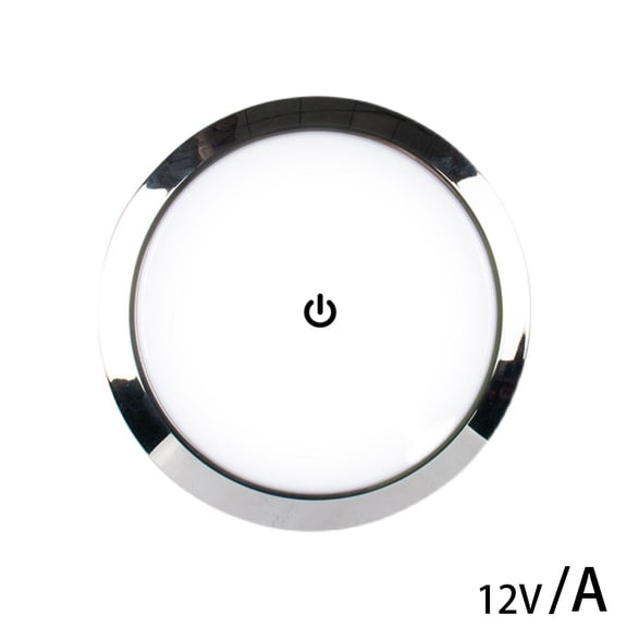 RV Interior LED Lights 12V Switched Round Ceiling Light Camper Fixture N6Z6