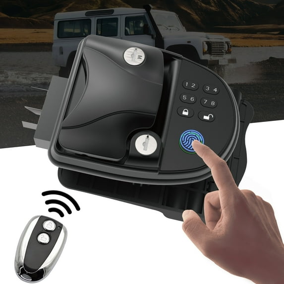RV Keyless Entry Door Lock With Handle Waterproof Lock Latch Handle Latch With Deadbolt Remote Controller Keyless RV ,Simple to Install